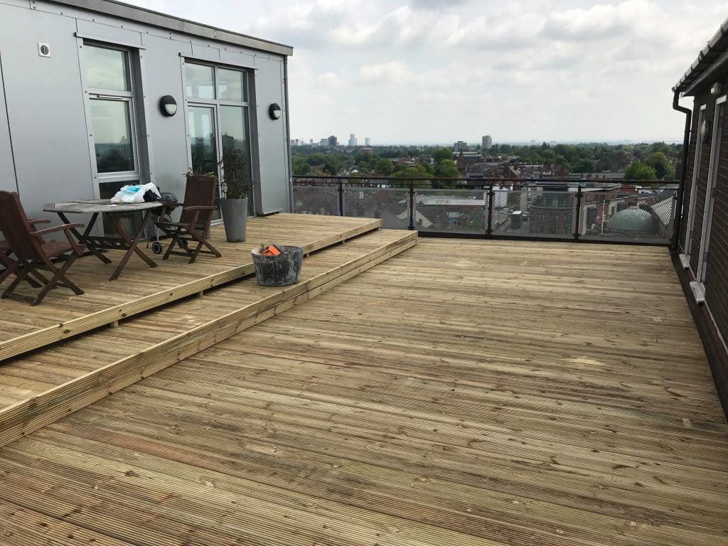 Penthouse Decking builder in Harborne