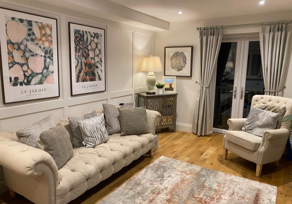 interior of garage conversion in Shropshire